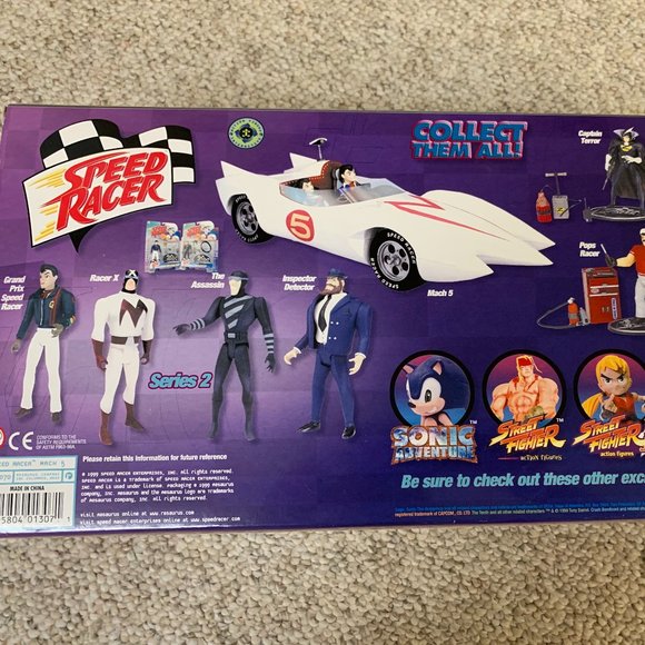 1999 Speed Racer MACH 5 Chim Spridle Set -COMPLETE - Picture 4 of 11